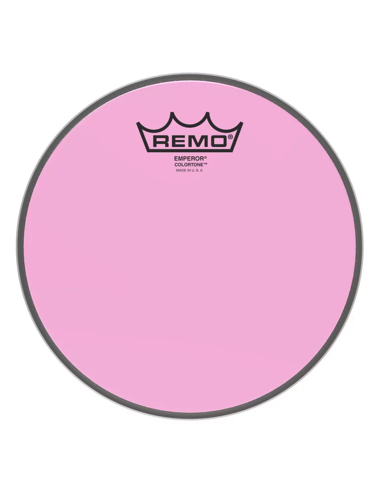  REMO BE-0308-CT-PK Emperor Colortone batter drumhead, pink, 8"|MusicGoodDeal 