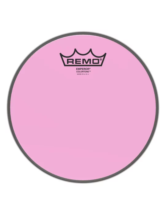  REMO BE-0308-CT-PK Emperor Colortone batter drumhead, pink, 8"|MusicGoodDeal 