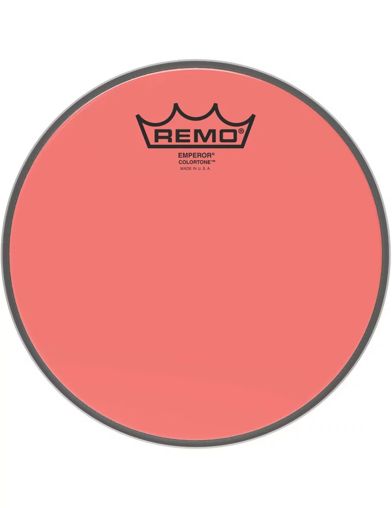  REMO BE-0308-CT-RD Emperor Colortone batter drumhead, red, 8"|MusicGoodDeal 