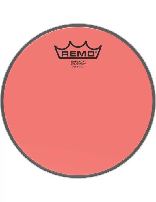  REMO BE-0308-CT-RD Emperor Colortone batter drumhead, red, 8"|MusicGoodDeal 