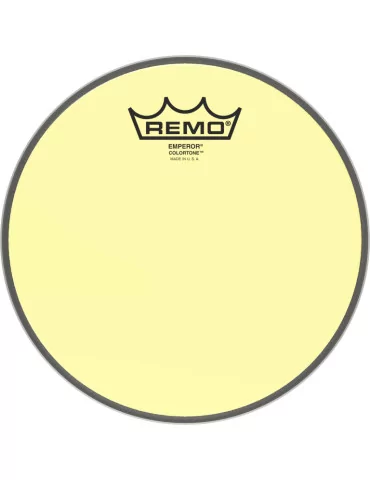  REMO BE-0308-CT-YE Emperor Colortone batter drumhead, yellow, 8"|MusicGoodDeal 