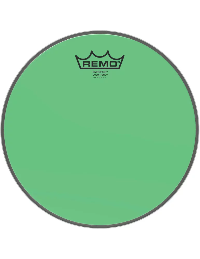  REMO BE-0310-CT-GN Emperor Colortone batter drumhead, green, 10"|MusicGoodDeal 