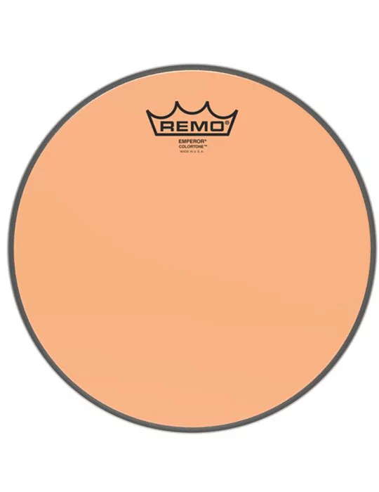  REMO BE-0310-CT-OG Emperor Colortone batter drumhead, orange, 10"|MusicGoodDeal 