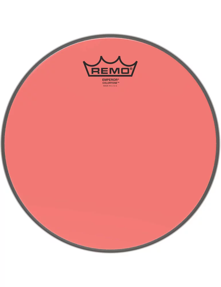  REMO BE-0310-CT-RD Emperor Colortone batter drumhead, red, 10"|MusicGoodDeal 