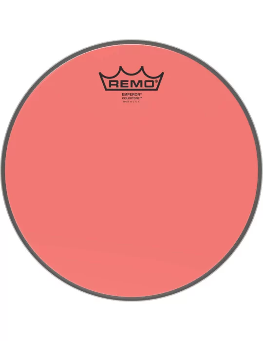  REMO BE-0310-CT-RD Emperor Colortone batter drumhead, red, 10"|MusicGoodDeal 