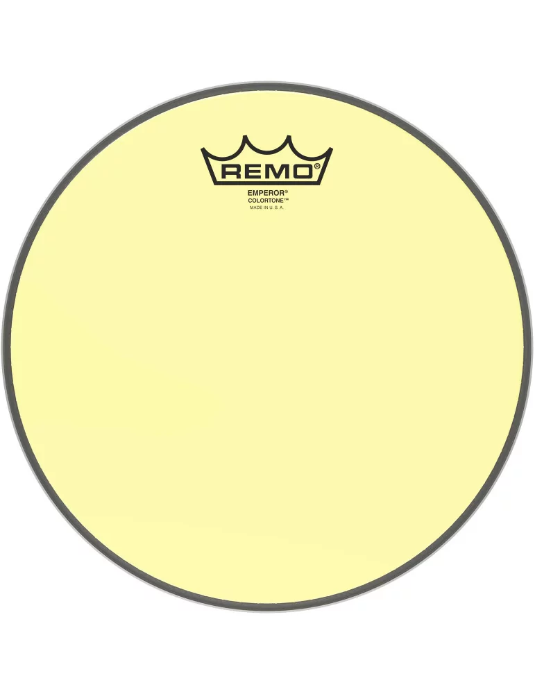  REMO BE-0310-CT-YE Emperor Colortone batter drumhead, yellow, 10"|MusicGoodDeal 