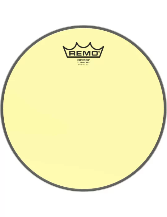  REMO BE-0310-CT-YE Emperor Colortone batter drumhead, yellow, 10"|MusicGoodDeal 