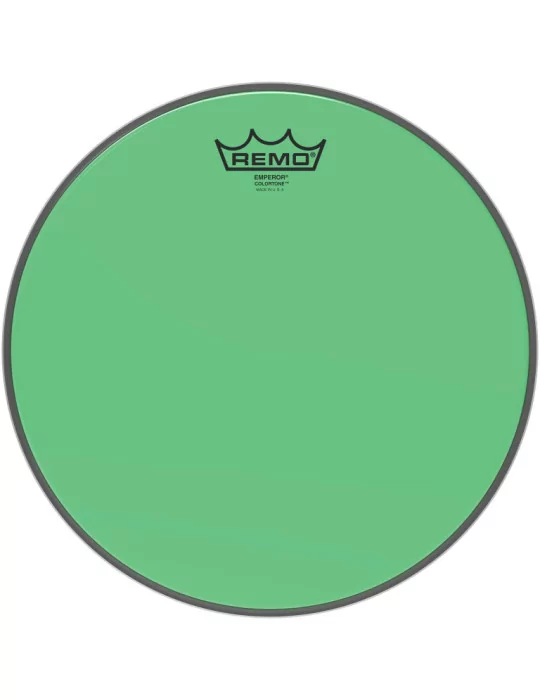  REMO BE-0312-CT-GN Emperor Colortone batter drumhead, green, 12"|MusicGoodDeal 