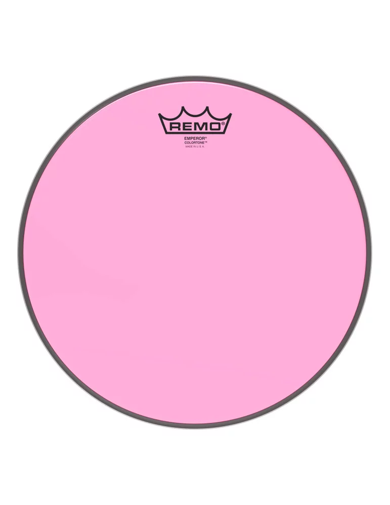  REMO BE-0312-CT-PK Emperor Colortone batter drumhead, pink, 12"|MusicGoodDeal 