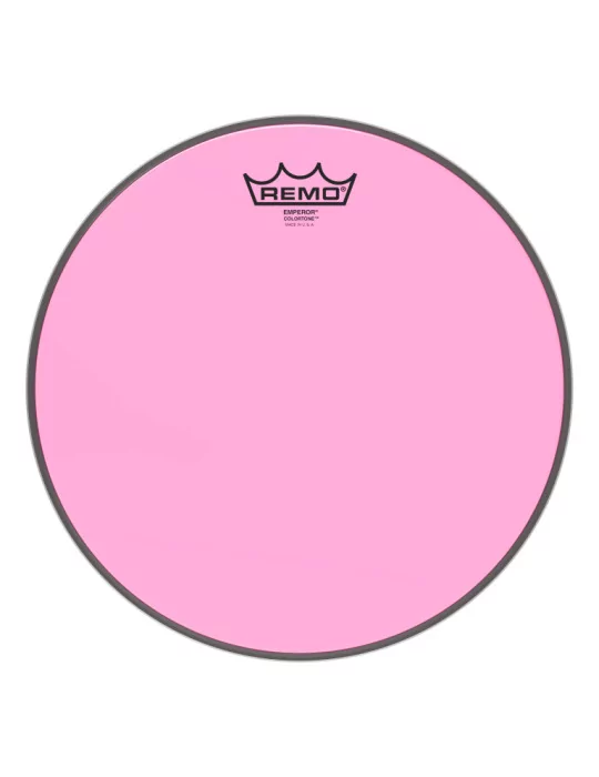  REMO BE-0312-CT-PK Emperor Colortone batter drumhead, pink, 12"|MusicGoodDeal 