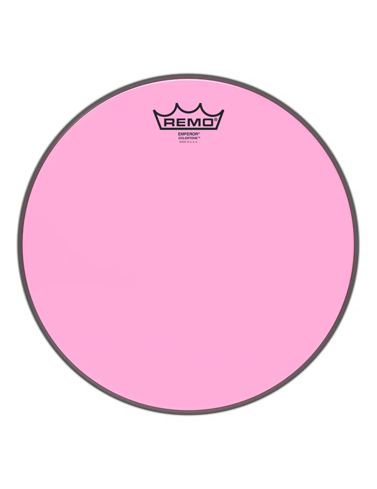  REMO BE-0312-CT-PK Emperor Colortone batter drumhead, pink, 12"|MusicGoodDeal 