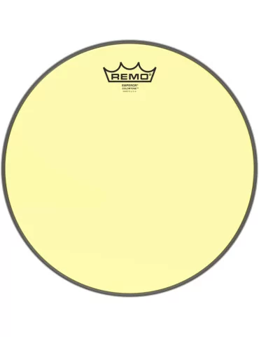  REMO BE-0312-CT-YE Emperor Colortone batter drumhead, yellow, 12"|MusicGoodDeal 