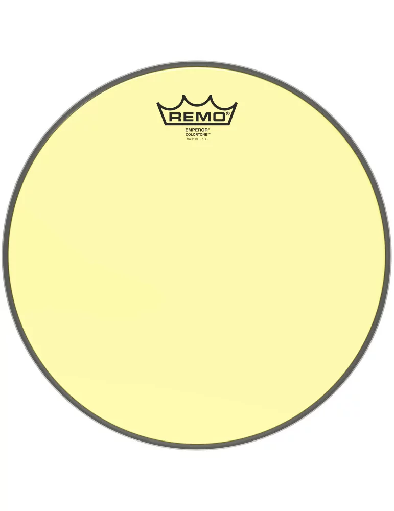  REMO BE-0312-CT-YE Emperor Colortone batter drumhead, yellow, 12"|MusicGoodDeal 