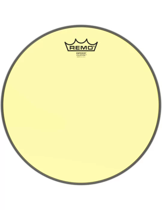  REMO BE-0312-CT-YE Emperor Colortone batter drumhead, yellow, 12"|MusicGoodDeal 