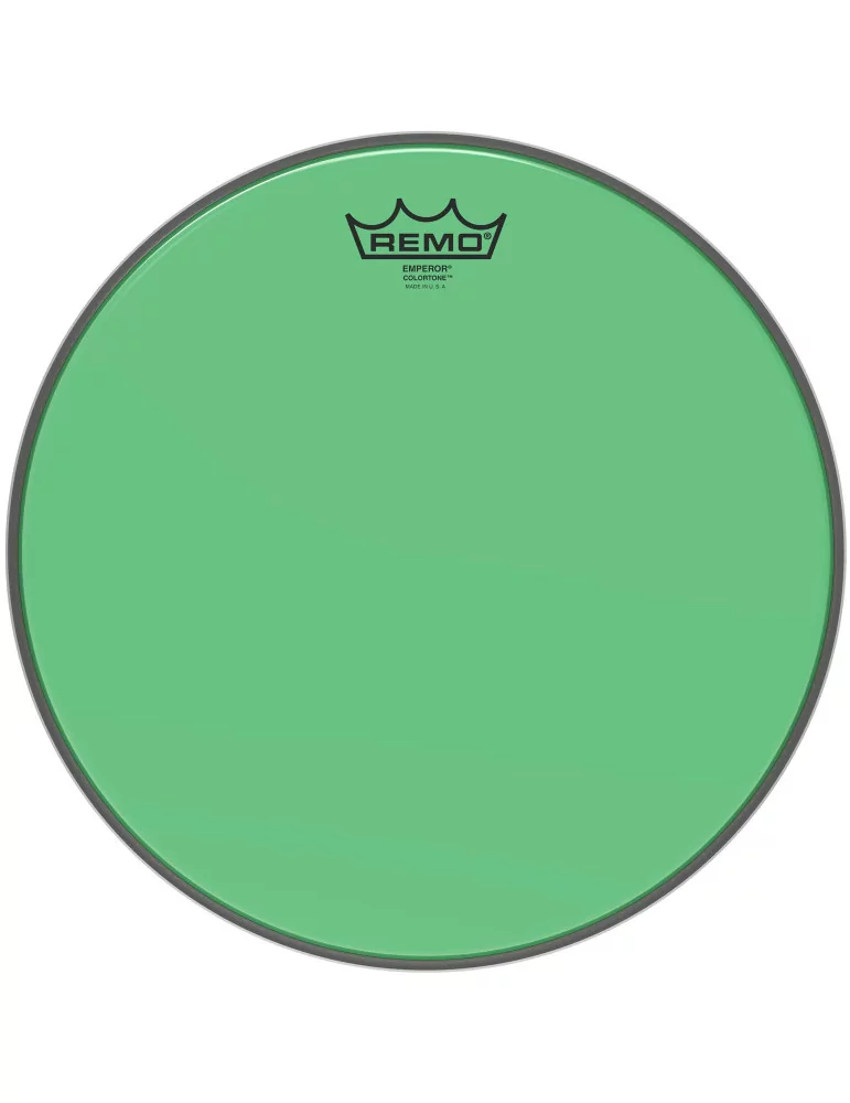  REMO BE-0313-CT-GN Emperor Colortone batter drumhead, green, 13"|MusicGoodDeal 