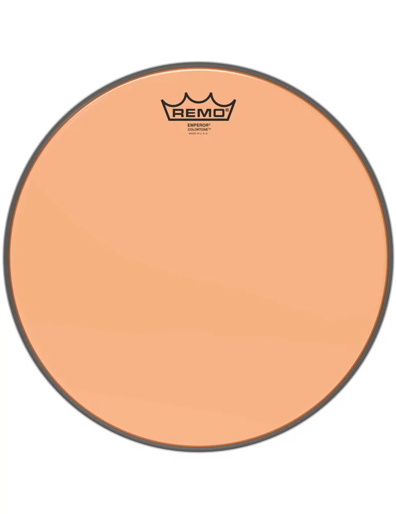  REMO BE-0313-CT-OG Emperor Colortone batter drumhead, orange, 13"|MusicGoodDeal 