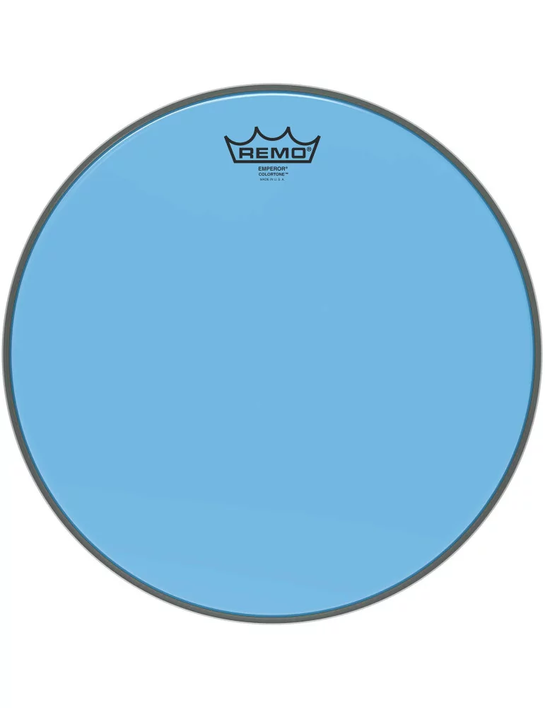  REMO BE-0314-CT-BU Emperor Colortone batter drumhead, blue, 14"|MusicGoodDeal 