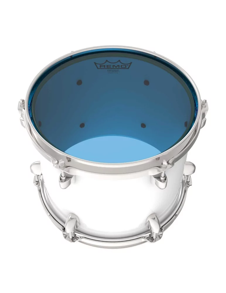  REMO BE-0314-CT-BU Emperor Colortone batter drumhead, blue, 14"|MusicGoodDeal 