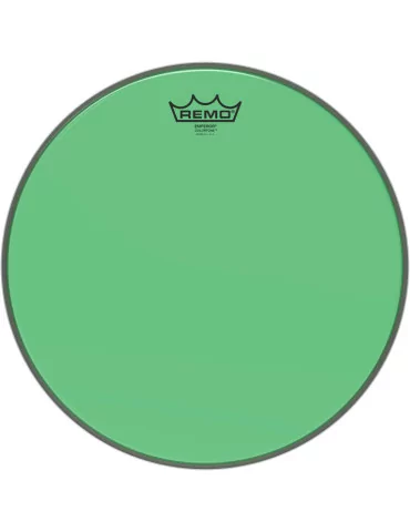  REMO BE-0314-CT-GN Emperor Colortone batter drumhead, green, 14"|MusicGoodDeal 