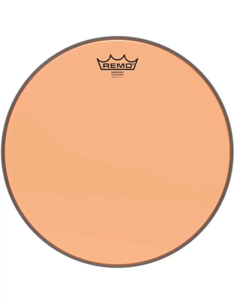  REMO BE-0314-CT-OG Emperor Colortone batter drumhead, orange, 14"|MusicGoodDeal 