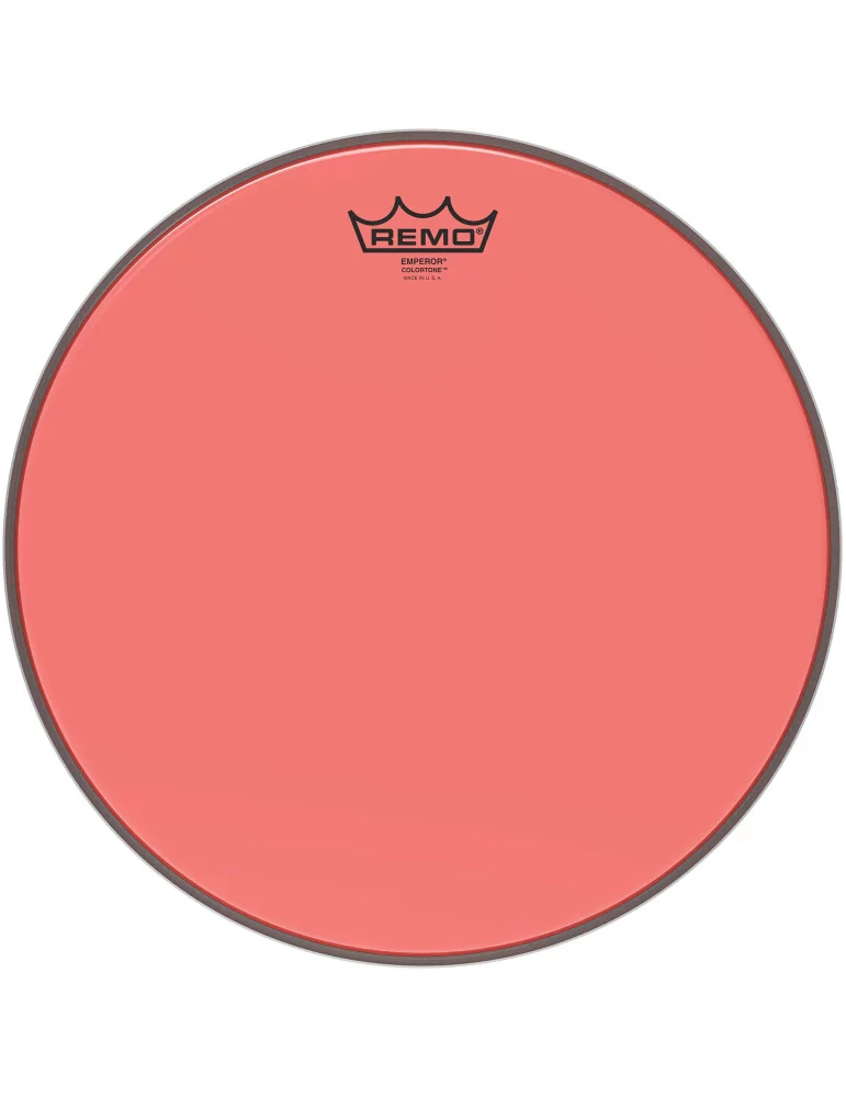  REMO BE-0314-CT-RD Emperor Colortone batter drumhead, red, 14"|MusicGoodDeal 