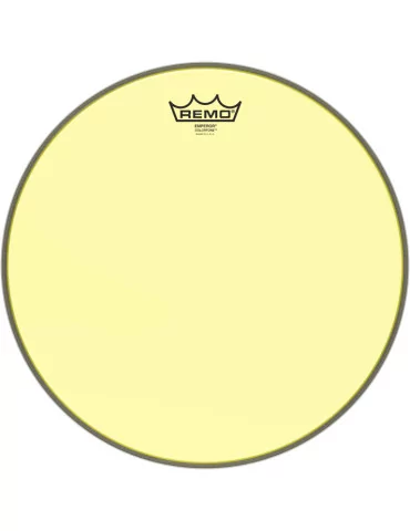  REMO BE-0314-CT-YE Emperor Colortone batter drumhead, yellow, 14"|MusicGoodDeal 