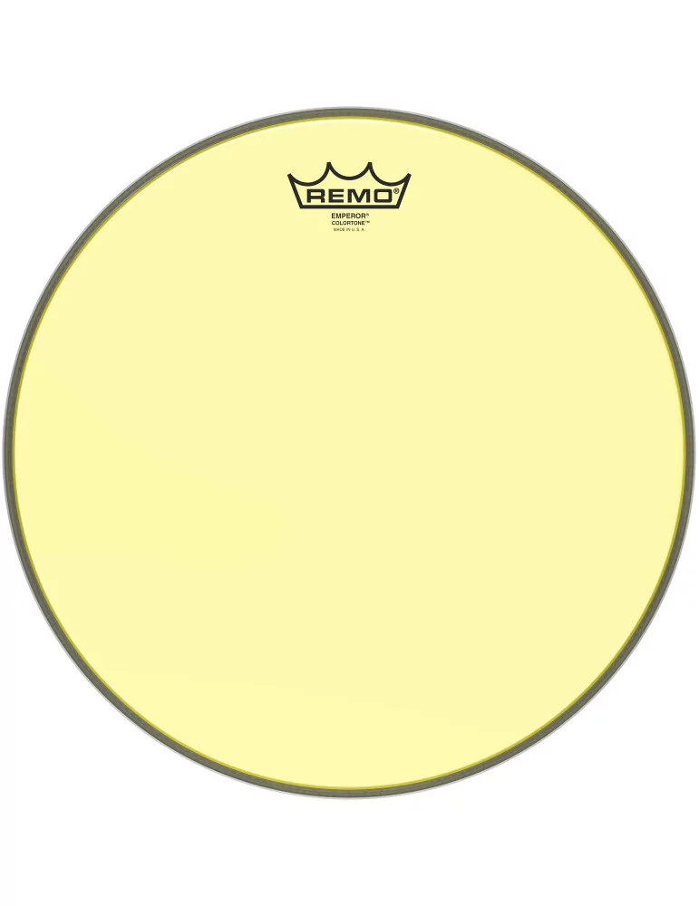  REMO BE-0314-CT-YE 14" EMPEROR COLORTONE YELLOW|MusicGoodDeal 