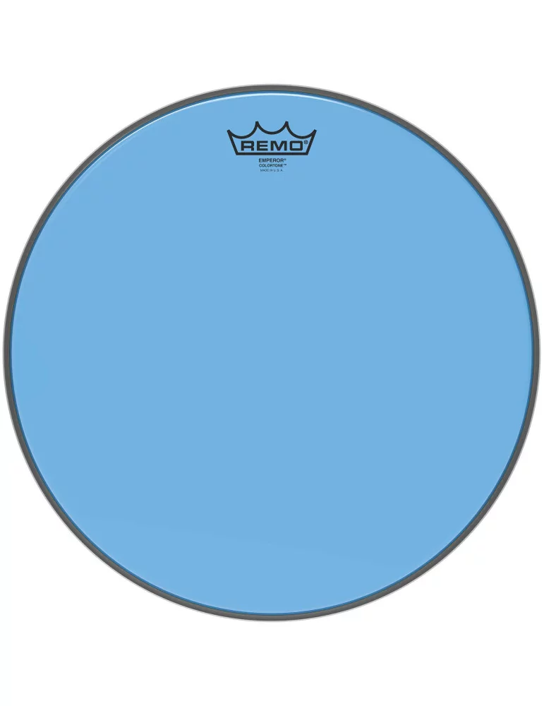  REMO BE-0315-CT-BU Emperor Colortone batter drumhead, blue, 15"|MusicGoodDeal 