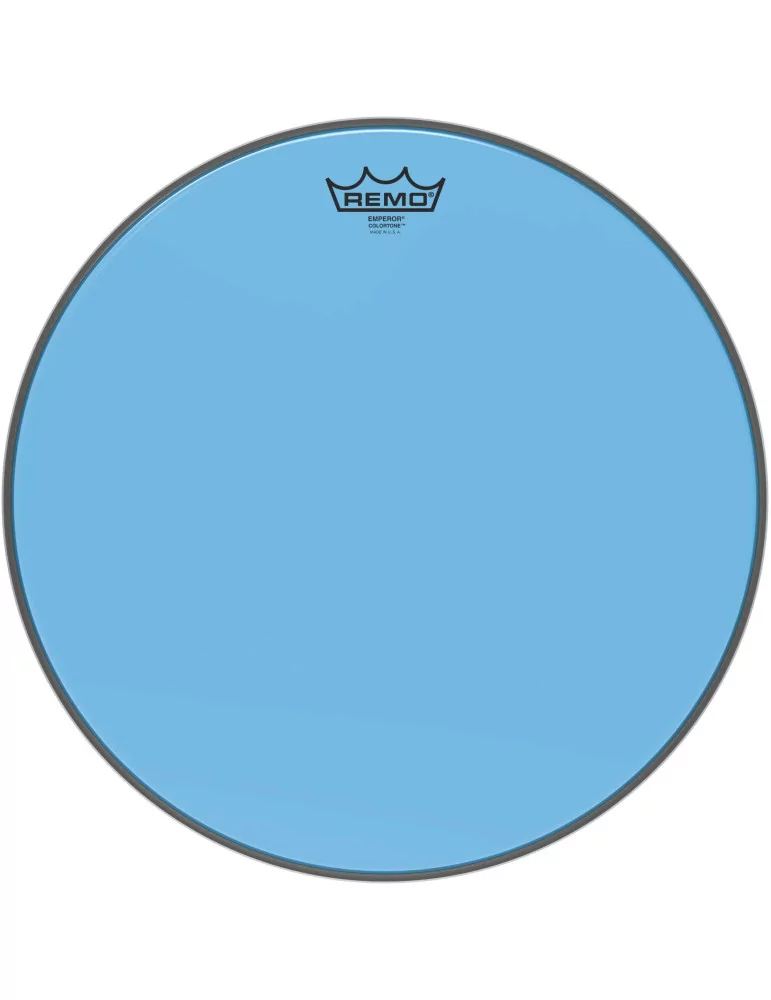  REMO BE-0316-CT-BU Emperor Colortone batter drumhead, blue, 16"|MusicGoodDeal 