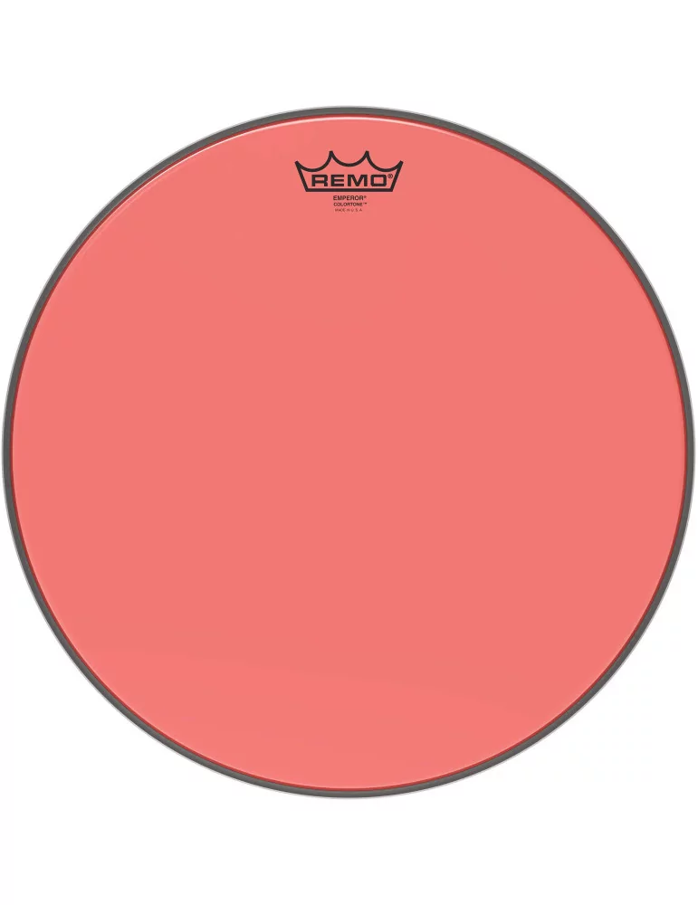  REMO BE-0316-CT-RD Emperor Colortone batter drumhead, red, 16"|MusicGoodDeal 