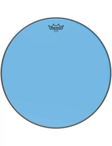  REMO BE-0318-CT-BU Emperor Colortone batter drumhead, blue, 18"|MusicGoodDeal 