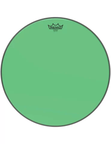  REMO BE-0318-CT-GN Emperor Colortone batter drumhead, green, 18"|MusicGoodDeal 