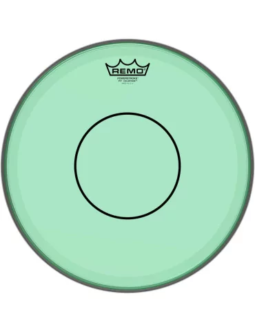  REMO P7-0313-CT-GN Powerstroke 77 Colortone batter drumhead, green, 13"|MusicGoodDeal 