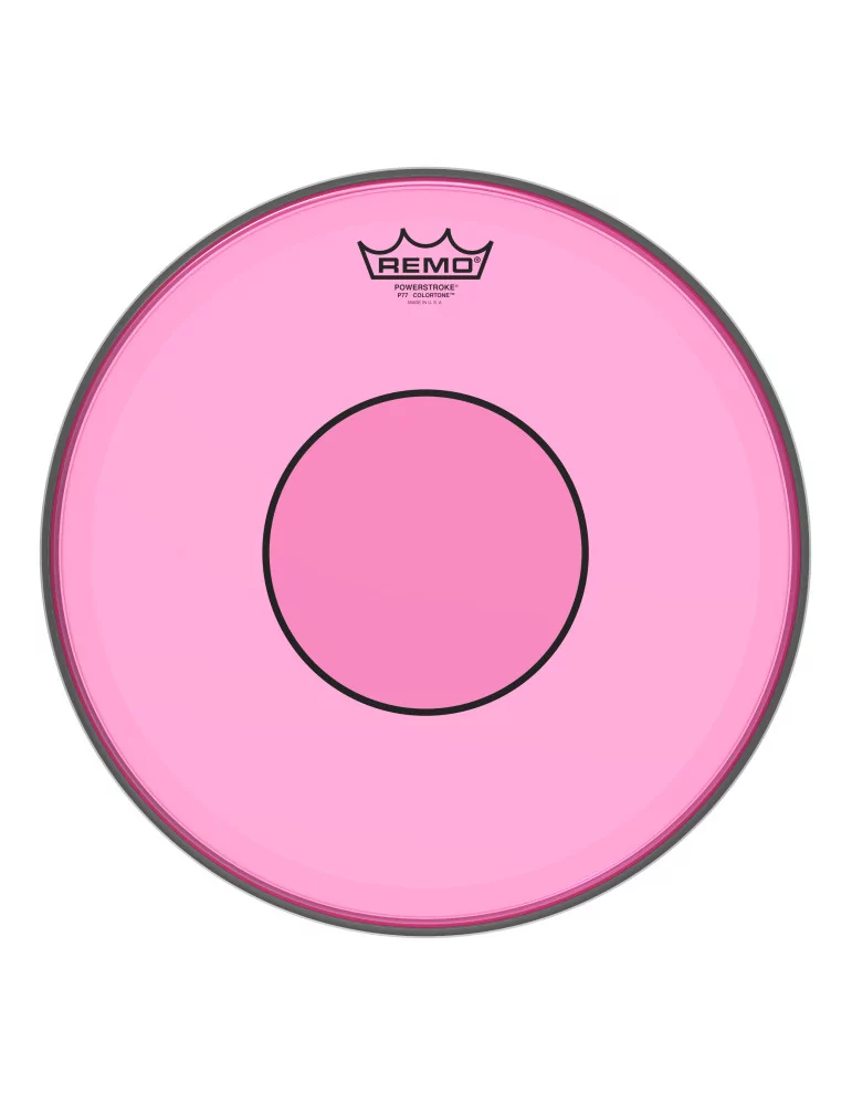  REMO P7-0313-CT-PK Powerstroke 77 Colortone batter drumhead, pink, 13"|MusicGoodDeal 