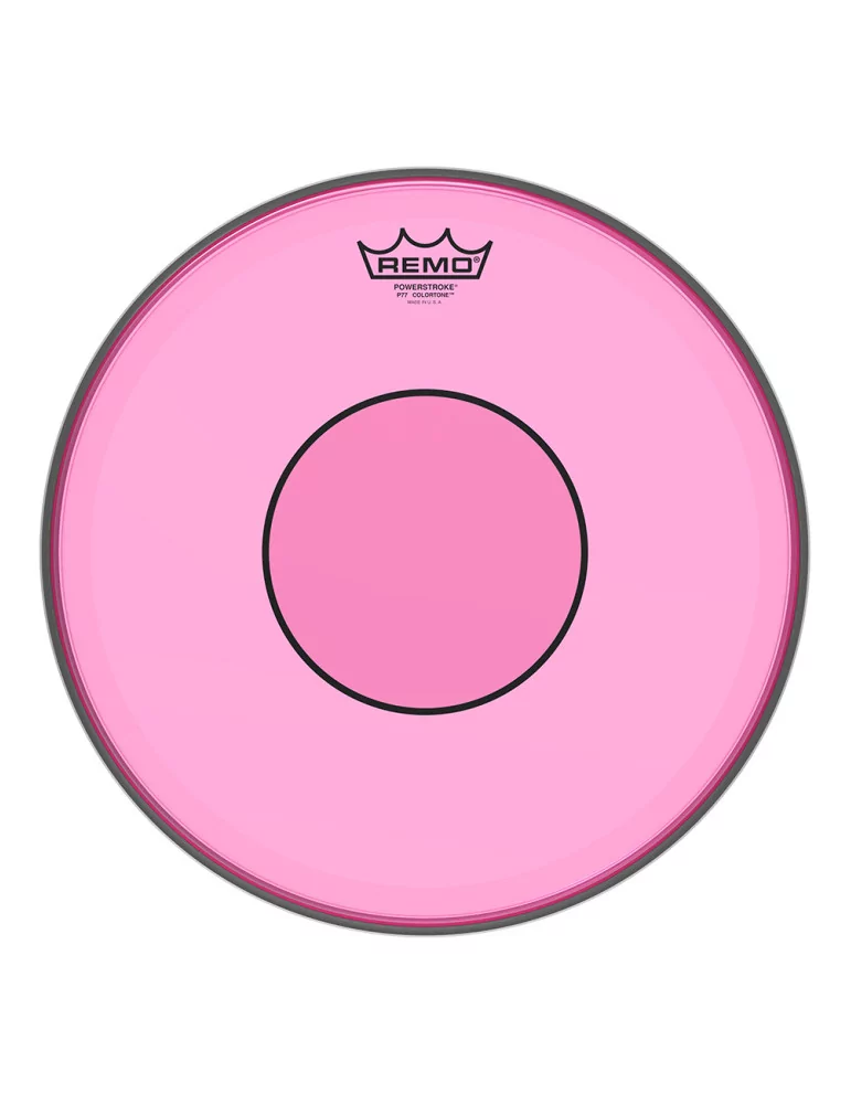  REMO P7-0313-CT-PK Powerstroke 77 Colortone batter drumhead, pink, 13"|MusicGoodDeal 