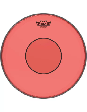  REMO P7-0313-CT-RD Powerstroke 77 Colortone batter drumhead, red, 13"|MusicGoodDeal 
