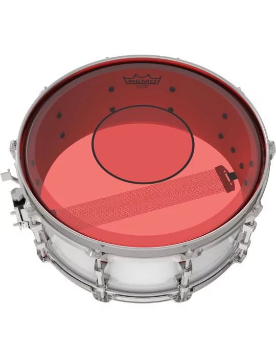  REMO P7-0313-CT-RD Powerstroke 77 Colortone batter drumhead, red, 13"|MusicGoodDeal 
