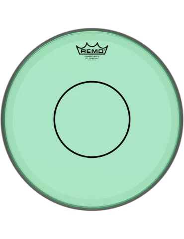  REMO P7-0314-CT-GN Powerstroke 77 Colortone batter drumhead, green, 14"|MusicGoodDeal 