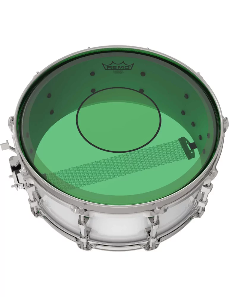  REMO P7-0314-CT-GN Powerstroke 77 Colortone batter drumhead, green, 14"|MusicGoodDeal 