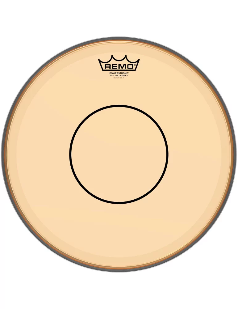  REMO P7-0314-CT-OG Powerstroke 77 Colortone batter drumhead, orange, 14"|MusicGoodDeal 