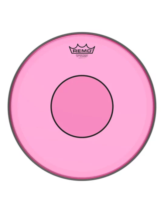  REMO P7-0314-CT-PK Powerstroke 77 Colortone batter drumhead, pink, 14"|MusicGoodDeal 