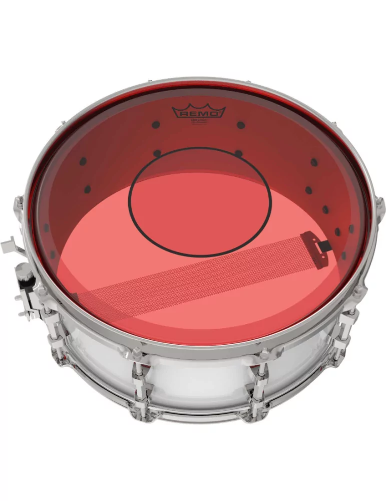  REMO P7-0314-CT-RD Powerstroke 77 Colortone batter drumhead, red, 14"|MusicGoodDeal 