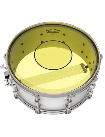  REMO P7-0314-CT-YE Powerstroke 77 Colortone batter drumhead, yellow, 14"|MusicGoodDeal  2