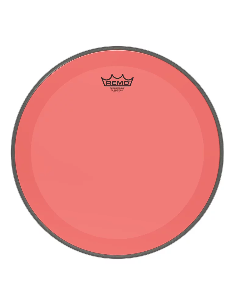  REMO P3-1316-CT-RD 16 " Powerstroke® P3 Colortone™ batter drumhead, red|MusicGoodDeal 