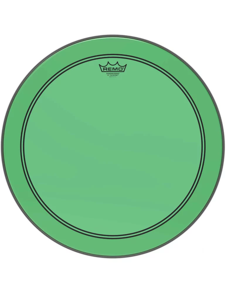  REMO P3-1318-CT-GN Parche de tambor Powerstroke 3 Colortone, verde, 18 "|MusicGoodDeal 