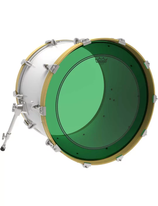  REMO P3-1318-CT-GN Parche de tambor Powerstroke 3 Colortone, verde, 18 "|MusicGoodDeal 