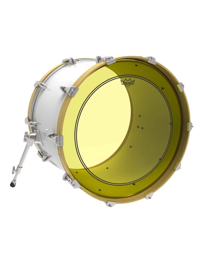  REMO P3-1318-CT-YE Parche Powerstroke 3 Colortone para bombo, amarillo, 18 "|MusicGoodDeal 