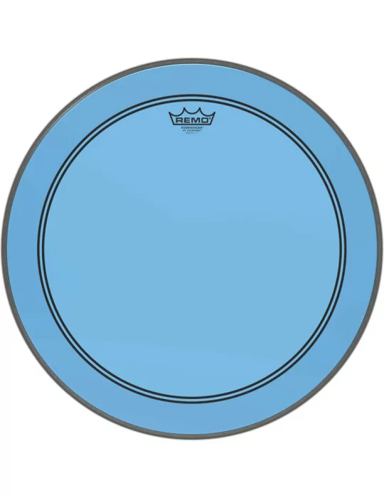  REMO P3-1320-CT-BU Parche Powerstroke 3 Colortone para bombo, azul, 20 "|MusicGoodDeal 