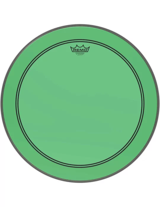  REMO P3-1320-CT-GN Parche Powerstroke 3 Colortone para bombo, verde, 20 "|MusicGoodDeal 