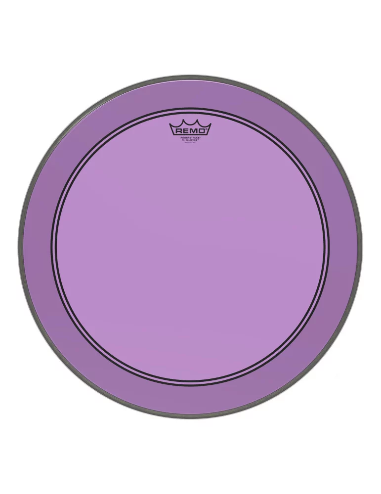  REMO P3-1320-CT-PU Parche Powerstroke 3 Colortone para bombo, morado, 20 "|MusicGoodDeal 
